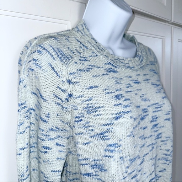 J. Crew Speckled Blue Pullover Sweater Size Small Preppy - Picture 6 of 11